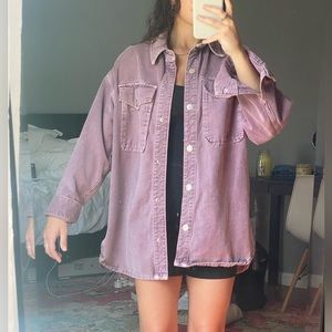 Zara oversized denim jacket